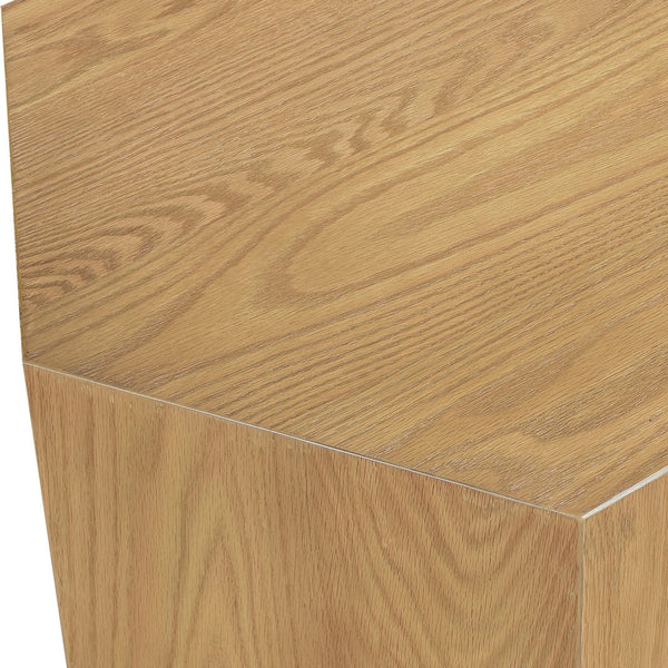 Meridian Furniture Eternal Solid Oak Modular Coffee Table Low Profile Centerpiece for Contemporary Living Rooms Natural 261-CT-6PC