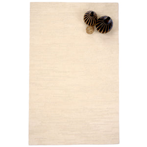 Capel Rugs Zen Garden Collection: Tranquil Hand-tufted Wool Carpets For Calming Home Interiors And Serenity Gravel, White 100% Wool 2610rs07090909600