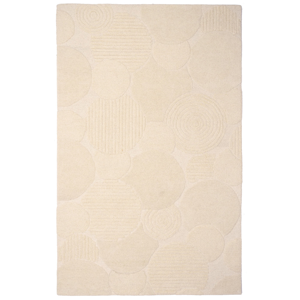Capel Rugs Zen Garden Collection: Tranquil Hand-tufted Wool Carpets For Calming Home Interiors And Serenity Sand, White 100% Wool 2610rs09001200660