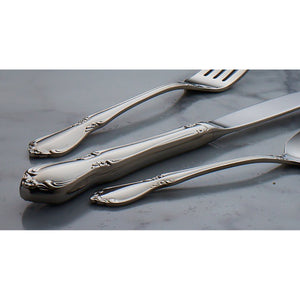 Lenox Chateau Baroque Dinner Spoons Set of 4 Polished Stainless Steel Fiddleback Design 2610004C