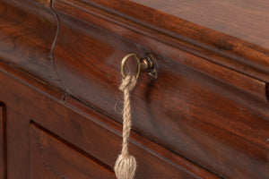 Sarreid Cafe Au Lait Buffet Walnut - Elegant Solid Walnut Design With 3 Drawers & Adjustable Shelves For Storage Brown  26130-3