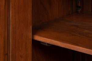 Sarreid Cafe Au Lait Buffet Walnut - Elegant Solid Walnut Design With 3 Drawers & Adjustable Shelves For Storage Brown  26130-3