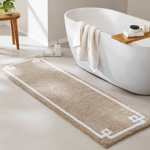 JLA Home Madison Park - Cotton Tufted Bath Rug 20x30 – Spa-Inspired Plush Absorbent Cotton with Skid-Resistant Backing, OEKO-TEX Certified Taupe MP72-3564