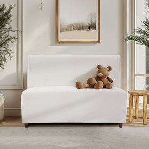 English Elm 49" Boucle Upholstered Compact Loveseat with Curved Back for Scandinavian Living Rooms W1687P372429