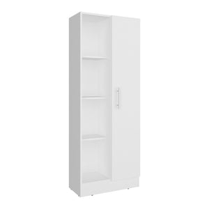 English Elm Flovilla Tall Storage Cabinet with Open Shelves and Closed Compartment for Home Office B097P474299