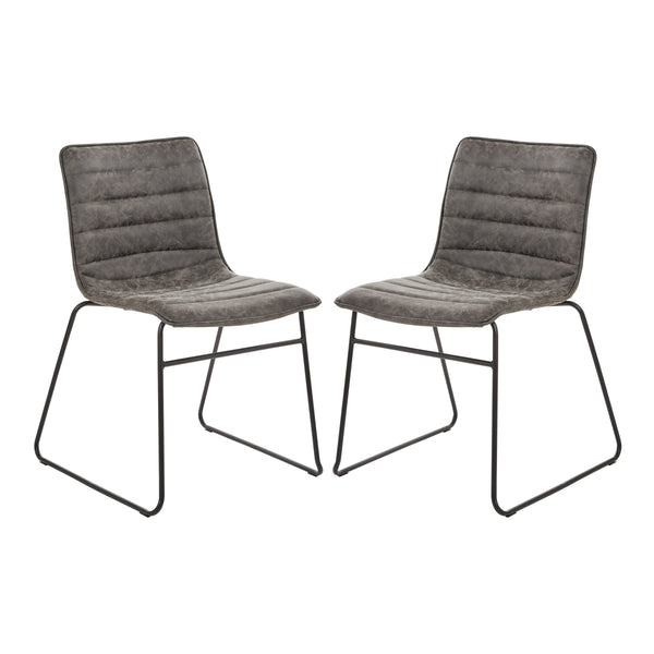 OSP Home Furnishings Halo Stacking Chair  - Set of 2 Charcoal