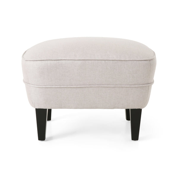 English Elm Christopher Knight Home® - CLUB Plush Fabric Club Chair and Ottoman Set with Birch Legs, Cozy 100% Polyester Upholstery Comfort Wheat 33.75 L x 33.5 W x 29.5 H 67821.00WHEAT