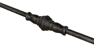 Sarreid Layton Lodge Console Table - Solid Walnut & Antique Iron Finish For Rustic Elegance In Any Space Grey  26190