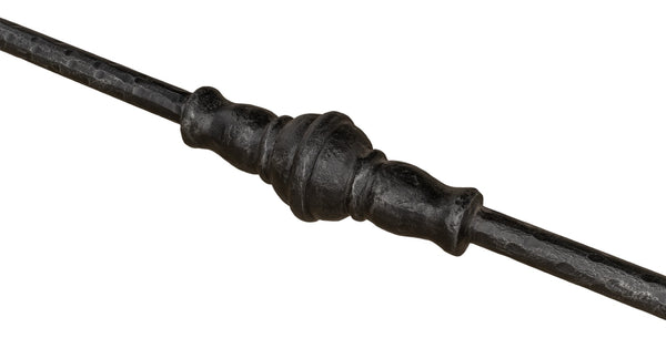 Sarreid Layton Lodge Console Table - Solid Walnut & Antique Iron Finish For Rustic Elegance In Any Space Grey  26190