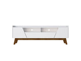 Manhattan Comfort Marcus Mid-Century Modern TV Stand White 261BMC6