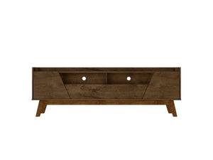 Manhattan Comfort Marcus Mid-Century Modern TV Stand  Rustic Brown  261BMC9