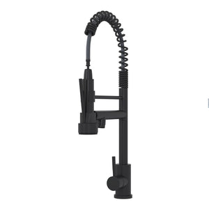 English Elm Bothwa Cupc Certified Single Handle Kitchen Faucet Tall Arc Stainless Steel Design Matt Black B2724P262363