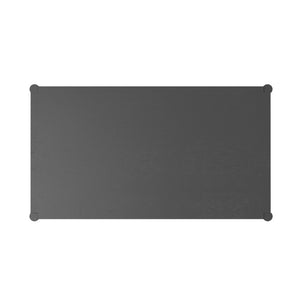 Alpine Furniture Cleo Coffee Table With Four Drawers And Woven Shelf, Brass Knobs, Smooth Ball-Bearing Glides Charcoal Gray 2620-61