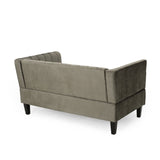 Christopher Knight Home® - Noble House - Weymouth Contemporary Channel Stitch Velvet Settee, Gray