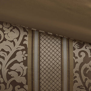 English Elm 6 Piece Jacquard Comforter Set For King/Cal King Beds - Luxurious, Cozy & Easy-Care With Pillows B035P280389