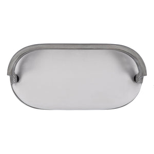 Butler Specialty Hathaway Elegant Oval Upholstered Vanity Seat With Carved Wood Back For Stylish Dressing Rooms Gray Rubberwood Solids,Cherry Veneer,Fiberboard,Cotton,Urethane Foam 2625418-butler