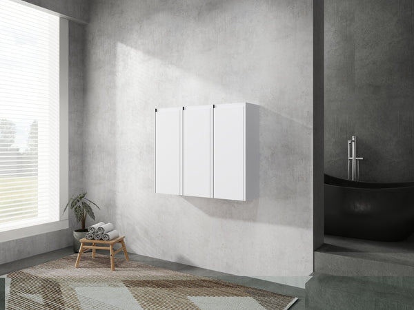 English Elm 12" Bathroom Side Cabinet - Space-Saving Design With Reversible Soft-Close Doors For Modern Storage W999S00279
