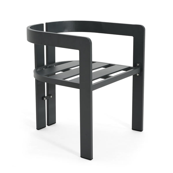 English Elm Christopher Knight Home® - Pula Outdoor Aluminum Dining Chair Set of 2 — Weather‑Resistant Lightweight Frames with Plush Cushions Beige+Black N775P221509B