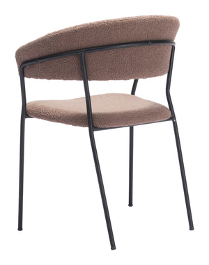 Josephine Dining Chair - Set of 2 Brown 109670 Zuo Modern