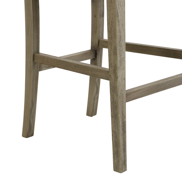 English Elm Christopher Knight Home® - 30.5 Inch Bar Stools Set of 2 with Upholstered Fabric Seats, Rubberwood Frame, 30.5" Height, 300 lb Capacity Beige,Grey N780P192217T