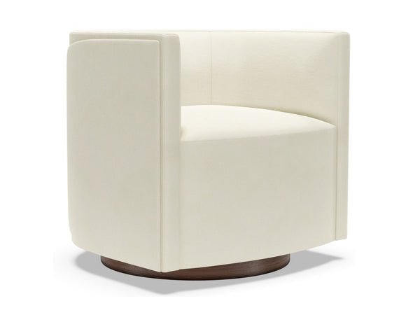 Ingrid Swivel Accent Chair Upholstered Tailored Contemporary Seating for Modern Living Rooms