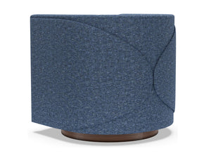 Ingrid Swivel Accent Chair Upholstered Tailored Contemporary Seating for Modern Living Rooms