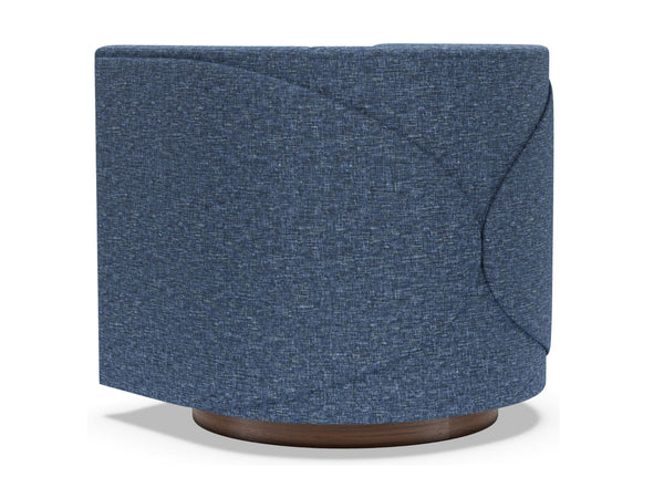 Ingrid Swivel Accent Chair Upholstered Tailored Contemporary Seating for Modern Living Rooms