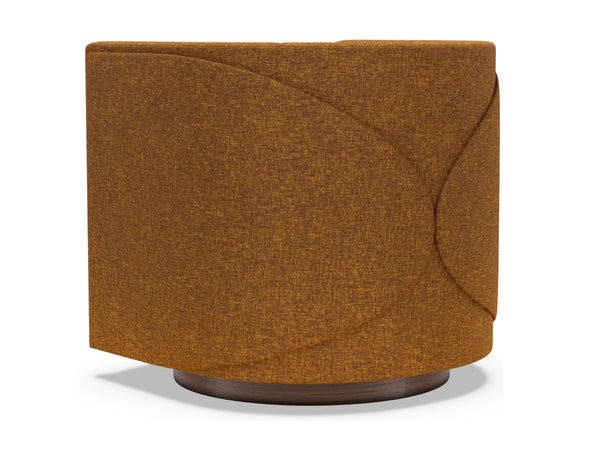 Ingrid Swivel Accent Chair Upholstered Tailored Contemporary Seating for Modern Living Rooms