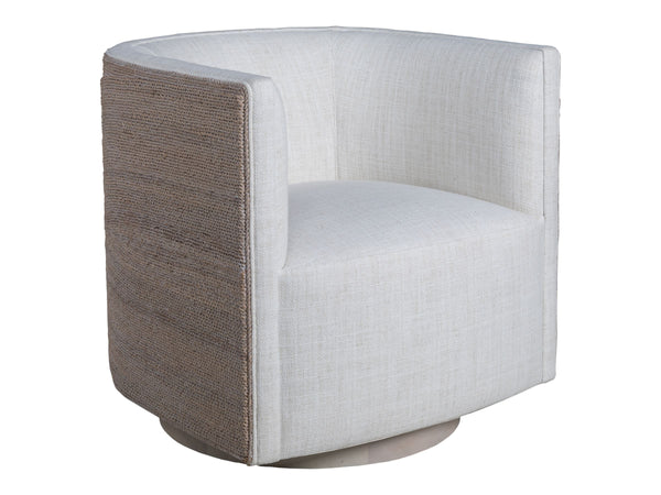 Lexington Ingrid Woven Upholstered Swivel Accent Chair for Modern Living Room Lounge 2637-11SW-60