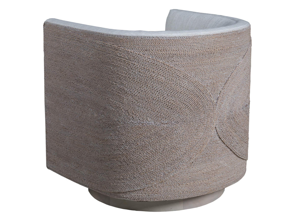 Lexington Ingrid Woven Upholstered Swivel Accent Chair for Modern Living Room Lounge 2637-11SW-60