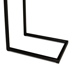 Sarreid Apple Orchard Laptop Table - Stylish Croc Leather Top With Durable Iron Stand For Modern Workspaces Brown  26380