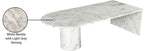 Salerno White Coffee Table 263White-CT Meridian Furniture