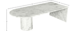 Salerno White Coffee Table 263White-CT Meridian Furniture