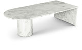 Salerno White Coffee Table 263White-CT Meridian Furniture