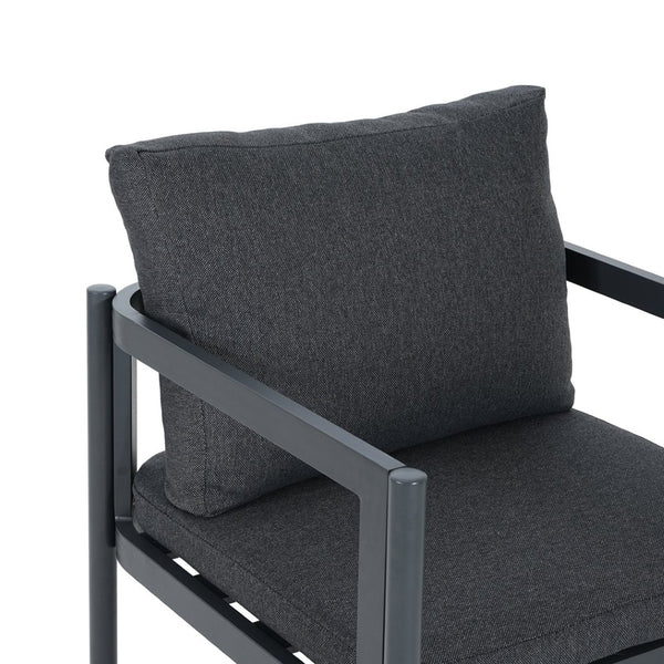 English Elm Outdoor Aluminum Patio Dining Chairs Set of 2 with Cushions Rust Proof Frame N779P369116G