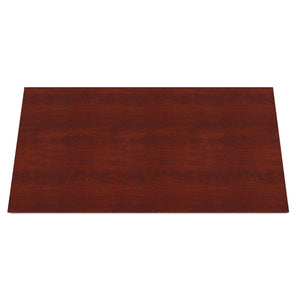 OSP Home Furnishings 48x24 Folding Nesting Table with Laminate Top and Locking Casters for Training Rooms 48X24  Cherry 842T24-C