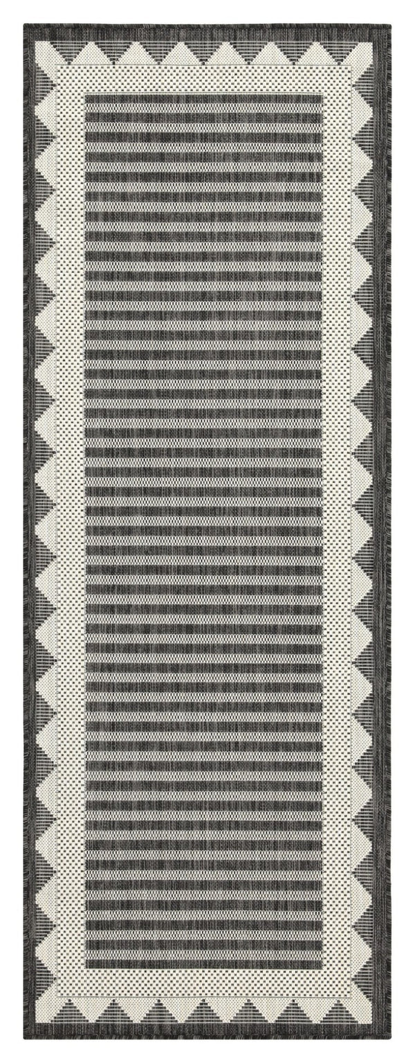 English Elm Sunshine Anthracite Indoor/Outdoor Area Rug – Durable & Stylish 2'7" X 7'3" Flatweave For Any Space B186P198894-GIGA