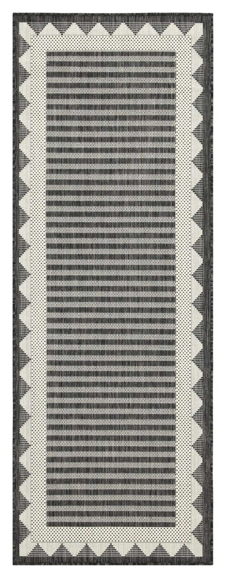 English Elm Sunshine Anthracite Indoor/Outdoor Area Rug 5'3" X 7'3" - Durable, Stylish, Easy-Care For Homes & Patios B186P198893-GIGA