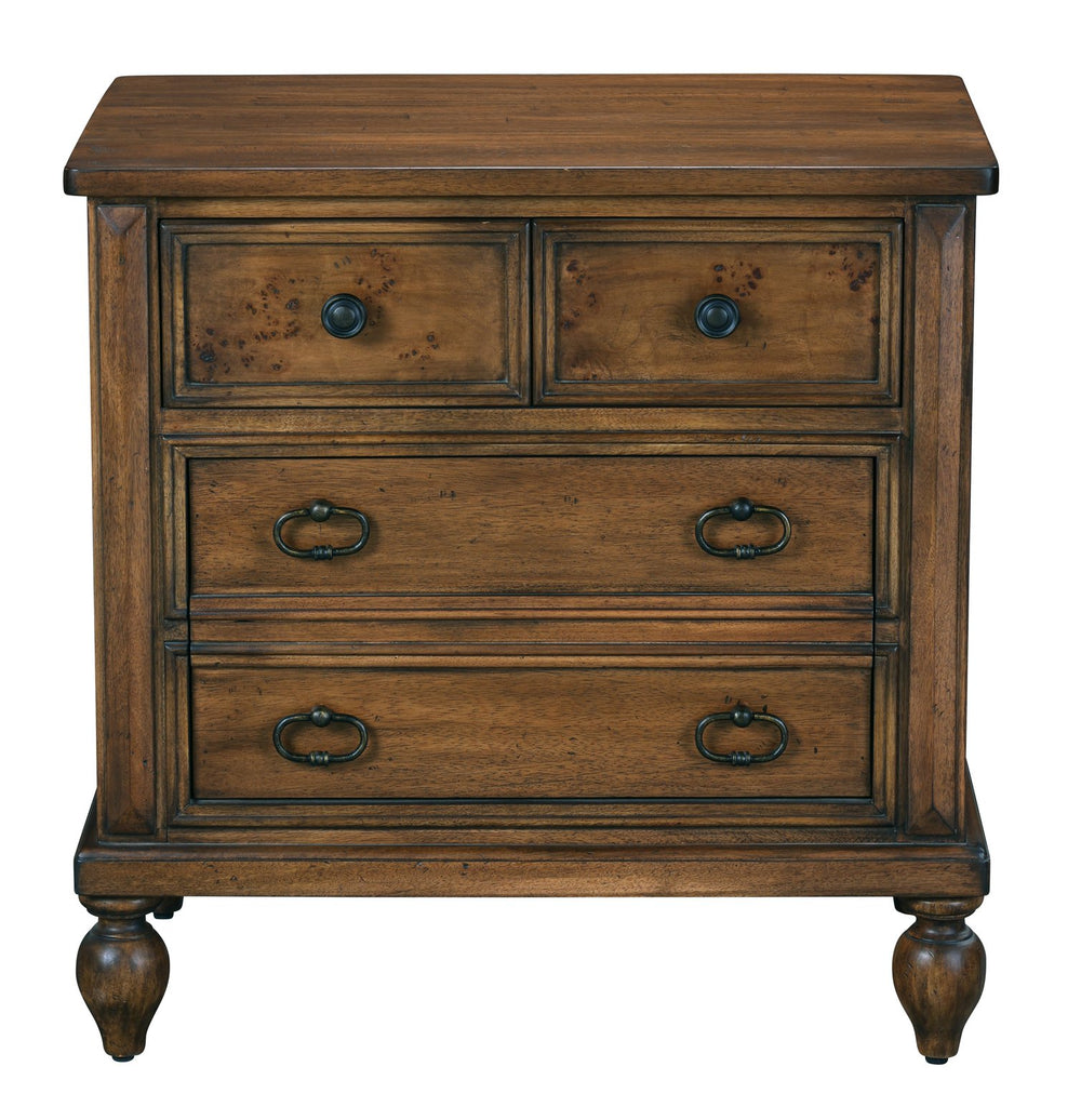 Hekman Furniture 26463 Elegant Three Drawer Night Stand By Hekman - Stylish Storage Solution For Your Bedroom Decor Fairfax Fairfax Three Drawer Nightstand 26463