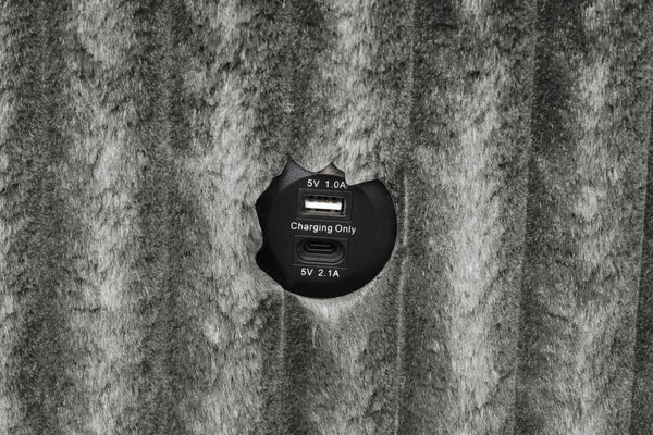 English Elm Plush Sectional Sofa With Pull-Out Sleeper & Hidden Storage, Velvet Upholstery - Gray Comfort Upgrade B009S01783-GIGA