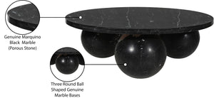 Spherical Black Coffee Table 264Black-CT Meridian Furniture