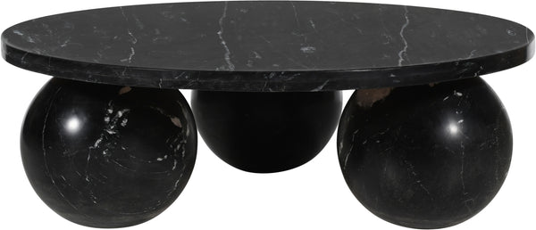 Spherical Black Coffee Table 264Black-CT Meridian Furniture