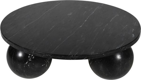 Spherical Black Coffee Table 264Black-CT Meridian Furniture
