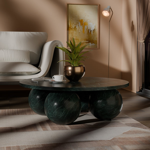 Spherical Green Forest Coffee Table 264Green-CT Meridian Furniture