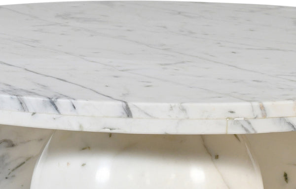 Spherical White Coffee Table 264White-CT Meridian Furniture