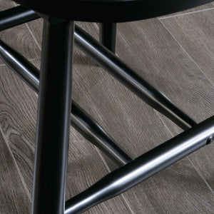 English Elm Spindle Spindle Back Chair Set of 2 in Black — Durable Wooden Dining Chairs, Comfortable Seats, Versatile Decor B356P367963