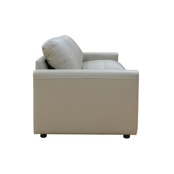 English Elm Luxurious Leather Match 3-Seater Sofa with Pocket Coil Seats, Squared Arms & Sturdy Wooden Frame B2741P280156