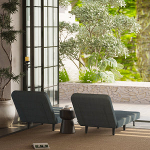 English Elm 3 Foldable Linen Chaise Lounge with Adjustable Backrest Footrest Detachable Pillow Convertible Sofa Bed for Small Spaces Grey 50.59 L x 27.76 W x 11.22 H W1716P280540