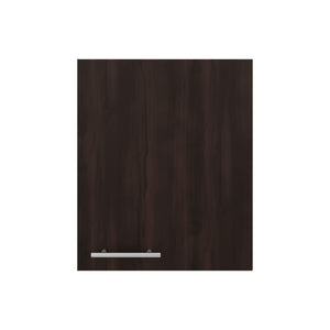 English Elm Natural Wood Finish Wall Mounted Single Door Kitchen Cabinet with Interior Shelves Walnut B062P483755