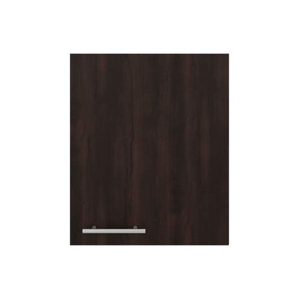English Elm Natural Wood Finish Wall Mounted Single Door Kitchen Cabinet with Interior Shelves Walnut B062P483755